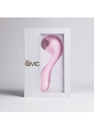 Розовый вибромассажёр с деликатными токами - Youvic - купить с доставкой в Пензе