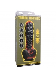 Черно-красная мини-машина на присоске Tendril Thruster - 21,6 см. - Doc Johnson - купить с доставкой в Пензе