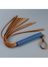 Плеть с джинсовой ручкой «Дикий Запад» - 60 см. - Sitabella - купить с доставкой в Пензе