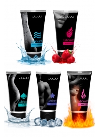 Набор из 5 лубрикантов JUJU (увлажняющий, Hot+, Long, Anal, малина) - JuJu - купить с доставкой в Пензе