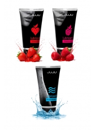 Набор из 3 лубрикантов JUJU (увлажняющий, клубника, малина) - JuJu - купить с доставкой в Пензе