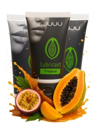 Набор из 3 съедобных лубрикантов JUJU со вкусом тропических фруктов - JuJu - купить с доставкой в Пензе