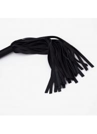 Черный кожаный флоггер - 45 см. - Crazy Handmade - купить с доставкой в Пензе