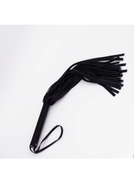 Черный кожаный флоггер - 45 см. - Crazy Handmade - купить с доставкой в Пензе