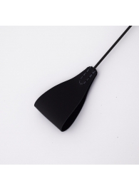 Стек с широким черным кожаным наконечником и металлической ручкой - 67 см. - Crazy Handmade - купить с доставкой в Пензе