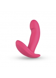 Розовый интерактивный вибромассажёр для ношения Ivy - 12,5 см. - Easy toys