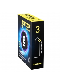 Супертонкие презервативы Ganzo Invisible - 3 шт. - Ganzo - купить с доставкой в Пензе