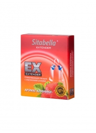 Стимулирующая насадка Sitabella Extender  Клубника - Sitabella - купить с доставкой в Пензе