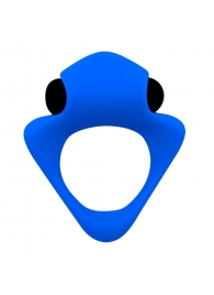 Синее эрекционное кольцо Wooomy Tribeс с вибрацией - Adrien Lastic - в Пензе купить с доставкой