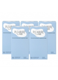 Набор из 5 упаковок ультратонких презервативов Pleasure Lab (по 12 шт.) - Pleasure Lab - купить с доставкой в Пензе