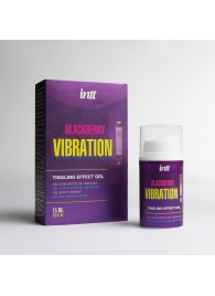 Стимулирующий гель с эффектом вибрации Blackberry Vibration - 15 мл. - INTT - купить с доставкой в Пензе