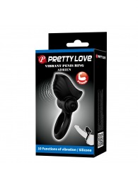 Черное эрекционное кольцо с вибрацией Adrien - Baile - в Пензе купить с доставкой