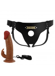 Мужской полый страпон с вибрацией Marion - Baile - купить с доставкой в Пензе