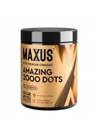Точечные презервативы MAXUS 2000 Amazing Dots с железным кейсом - 12 шт. - Maxus - купить с доставкой в Пензе