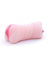 Телесный двусторонний мастурбатор - вагина и ротик - Boys of Toys - в Пензе купить с доставкой