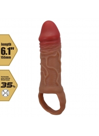 Реалистичная насадка на член Peirre - 15,5 см. - Baile - в Пензе купить с доставкой