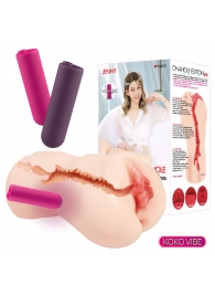 Мастурбатор-вагина с вибрацией Jenny Onahole edition 005 - KOKOS - в Пензе купить с доставкой
