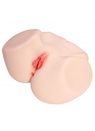Мастурбатор-полуторс с двойным слоем материала и вибрацией Jenny Onahole Real Vagina - KOKOS - в Пензе купить с доставкой