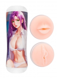 Двусторонний мастурбатор аниме - ротик и вагина - Tokyo Style - в Пензе купить с доставкой