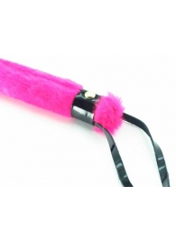 Нежная плеть с розовым мехом BDSM Light - 43 см. - БДСМ Арсенал - купить с доставкой в Пензе