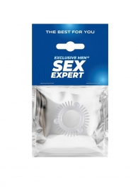 Эластичное эрекционное кольцо с 3 шариками и шипами - Sex Expert - в Пензе купить с доставкой