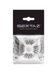 Эластичное эрекционное кольцо с черными «ресничками» - Sextaz - в Пензе купить с доставкой