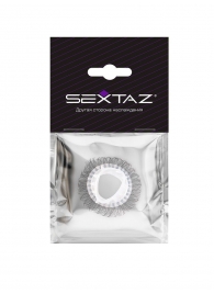Эластичное эрекционное кольцо с длинными черными «ресничками» - Sextaz - в Пензе купить с доставкой