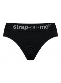 Черные трусики для насадок Heroine Lingerie Harness - size XL - Strap-on-me - купить с доставкой в Пензе