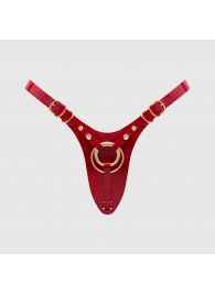 Красный пояс для фиксации насадок Strap-On-Me Leatherette Harness Fabulous - Strap-on-me - купить с доставкой в Пензе
