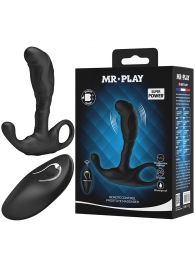 Черный изогнутый массажёр простаты с вибрацией и пультом ДУ - Baile - в Пензе купить с доставкой