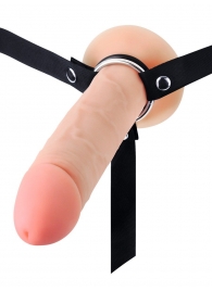 Мужской полый страпон на регулируемых ремешках - 22 см. - Sex Expert - купить с доставкой в Пензе