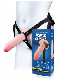 Мужской полый страпон на регулируемых ремнях - 18,5 см. - Sex Expert - купить с доставкой в Пензе