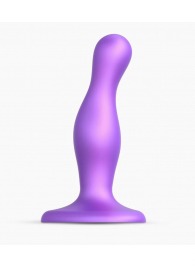Фиолетовая насадка Strap-On-Me Dildo Plug Curvy size S - Strap-on-me - купить с доставкой в Пензе