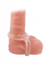 Прозрачное двойное эрекционное кольцо - Sex Expert - в Пензе купить с доставкой