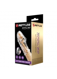 Прозрачная насадка на пенис Booker - 8 см. - Baile - в Пензе купить с доставкой