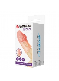 Телесная насадка на пенис Booker - 8 см. - Baile - в Пензе купить с доставкой