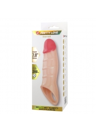 Телесная удлиняющая насадка на пенис Darnel - Baile - в Пензе купить с доставкой