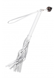 Белая кожаная плеть - 50 см. - Pecado - купить с доставкой в Пензе