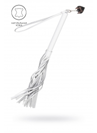 Белая кожаная плеть - 50 см. - Pecado - купить с доставкой в Пензе