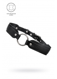 Черный кожаный чокер-ошейник со скруглёнными углами - Pecado - купить с доставкой в Пензе