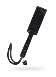 Черный кожаный пэддл - 32 см. - Pecado - купить с доставкой в Пензе