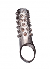 Дымчатая насадка на пенис с выпуклостями - 11 см. - Sex Expert - в Пензе купить с доставкой