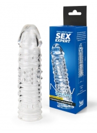 Прозрачная закрытая насадка на пенис - 17 см. - Sex Expert - в Пензе купить с доставкой