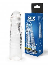 Прозрачная закрытая насадка на член - 15 см. - Sex Expert - в Пензе купить с доставкой