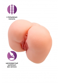 Реалистичный мастурбатор-попка с 2 любовными входами - No Name - в Пензе купить с доставкой