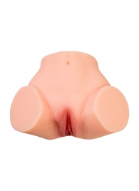 Телесный реалистичный мастурбатор-полуторс с 2 любовными входами - No Name - в Пензе купить с доставкой