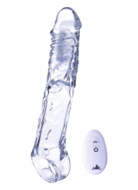 Прозрачная насадка-удлинитель Length Enhancer With Bullet с подхватом - 22,3 см. - NMC - в Пензе купить с доставкой