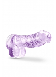 Сиреневый фаллоимитатор 6 Inch Crystalline Dildo - 15,2 см. - Blush Novelties