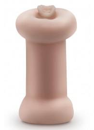 Телесный люминесцентный двусторонний мастурбатор Tasha - Blush Novelties - в Пензе купить с доставкой