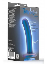Синяя насадка с гладкой поверхностью Surrender 5.75 Inch Intermediate Pegging Dildo - 14,6 см. - Blush Novelties - купить с доставкой в Пензе
